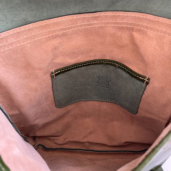 Green Leather Backpack/Satchel main image 9